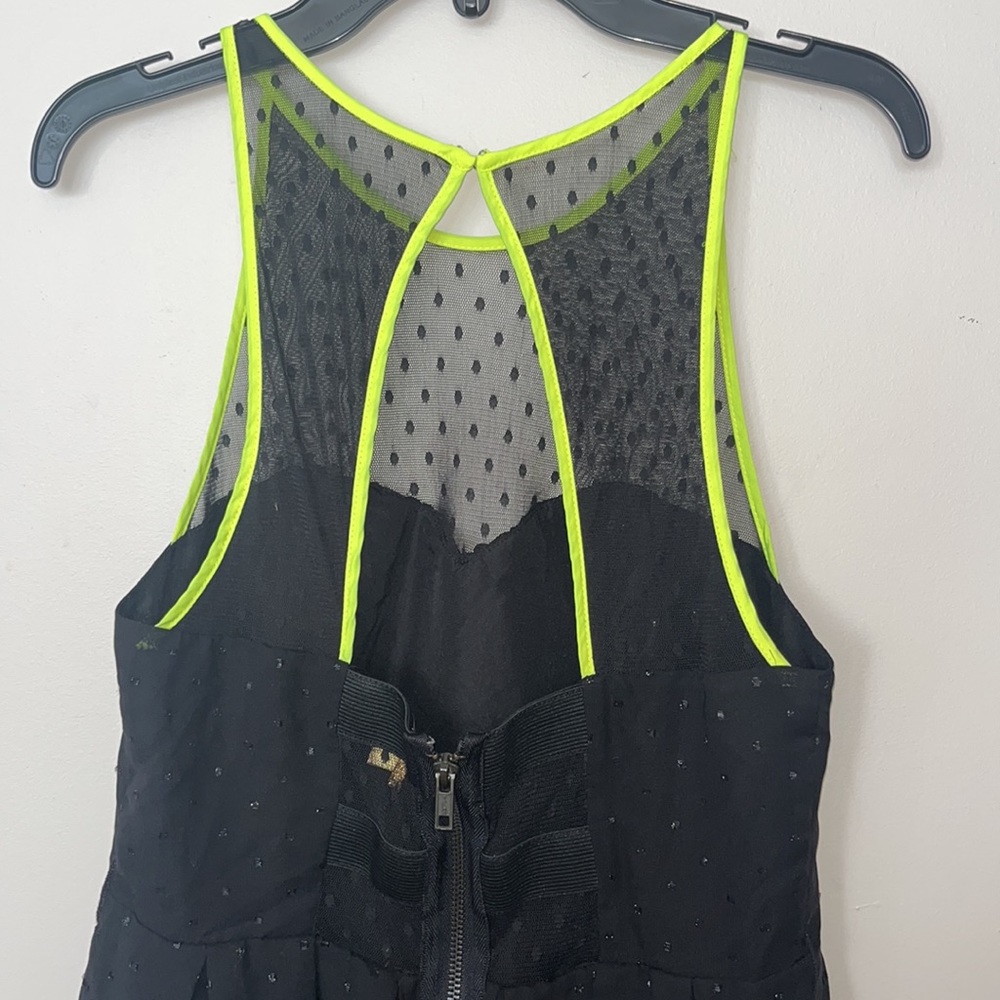 Princess by Vera Wang Black Dots Neon Trim Dress size 7 - Picture 4 of 14